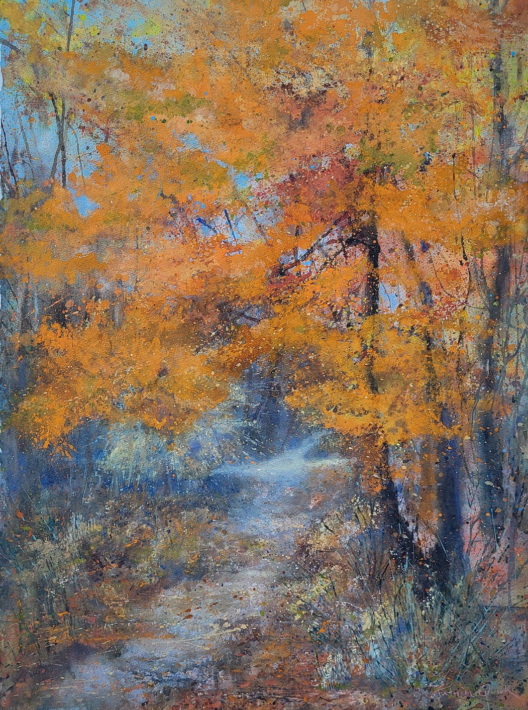 "Autumn Walk," by Patricia Quirk.
